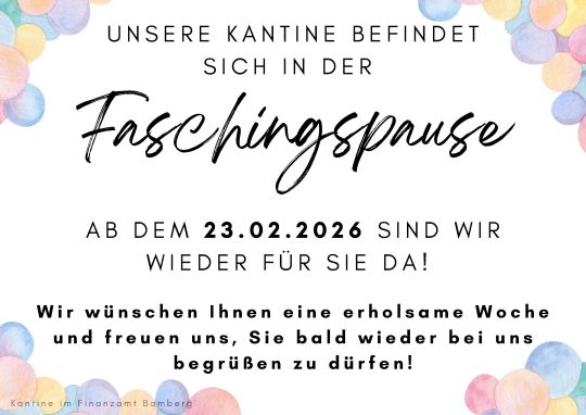  Plakat für Faschingspause