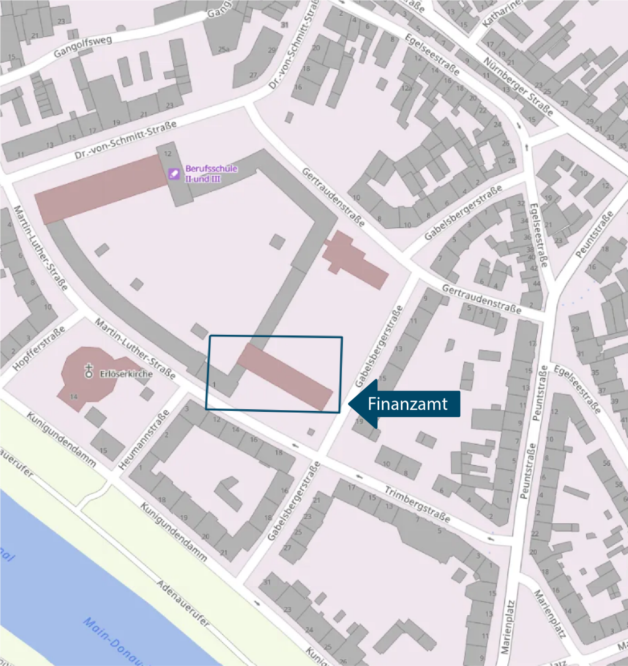 Stadtplan Bamberg, Martin-Luther-Straße